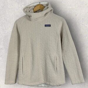 Patagonia Diamond Capra Hoody White Womens Size XS Sweater Jacket‎ Hooded Coat